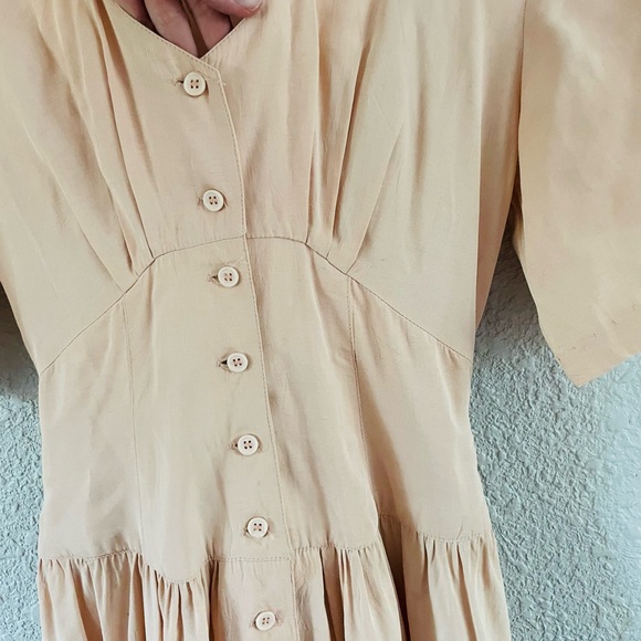 Vintage Peach Midi Dress - Picture 11 of 16